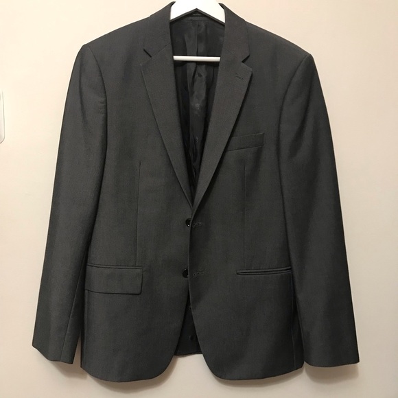 John Varvatos Gray 2 Button Blazer 38S